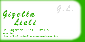 gizella lieli business card